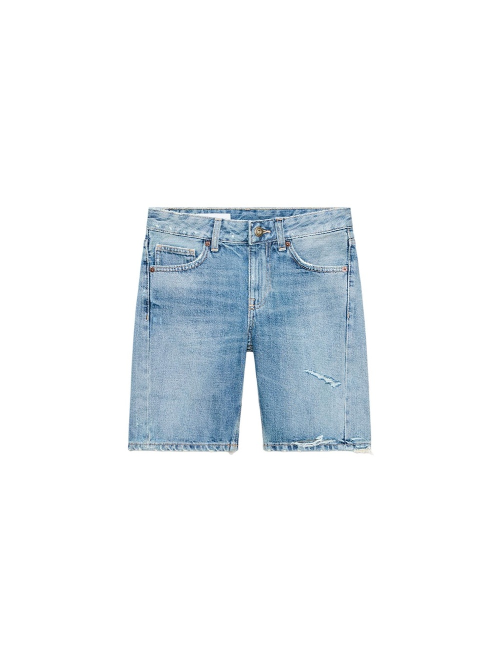 Zara- TRF MID-RISE DENIM SHORTS